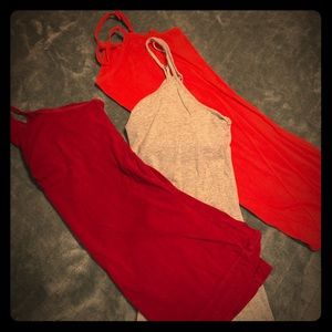 3 Camisoles with built in bras